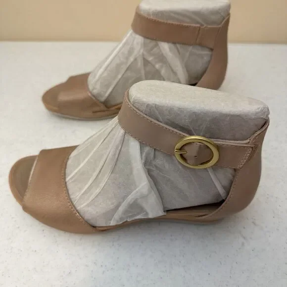 Earth Origins Womens Hera Sandals Pink Metallic Eco Calf Size 10 - Picture 5 of 16